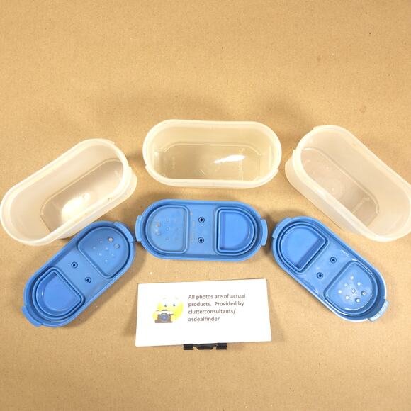 Tupperware Modular Mates 8 pc Bundle #1612-4 2 #1846 3 #1843 2 #1799 Pie Mates - Picture 8 of 10